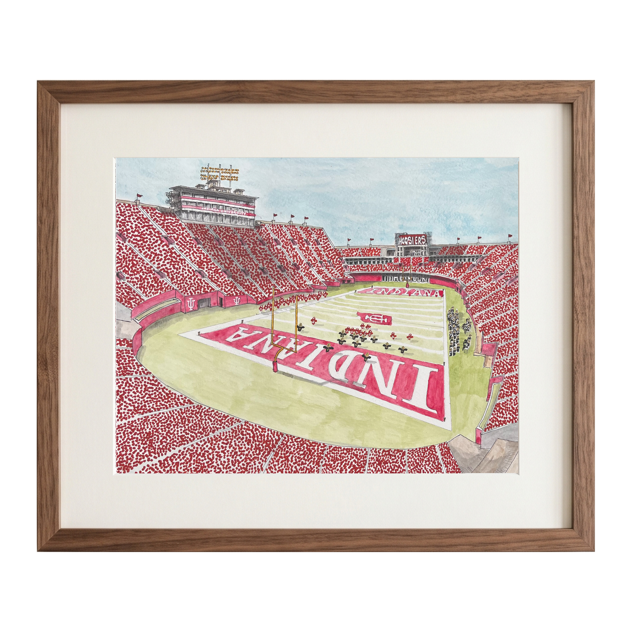 Indiana Memorial Stadium Premium Print - Indiana University
