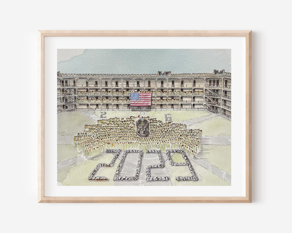 VMI Class of '29 Breakout Watercolor Art Print