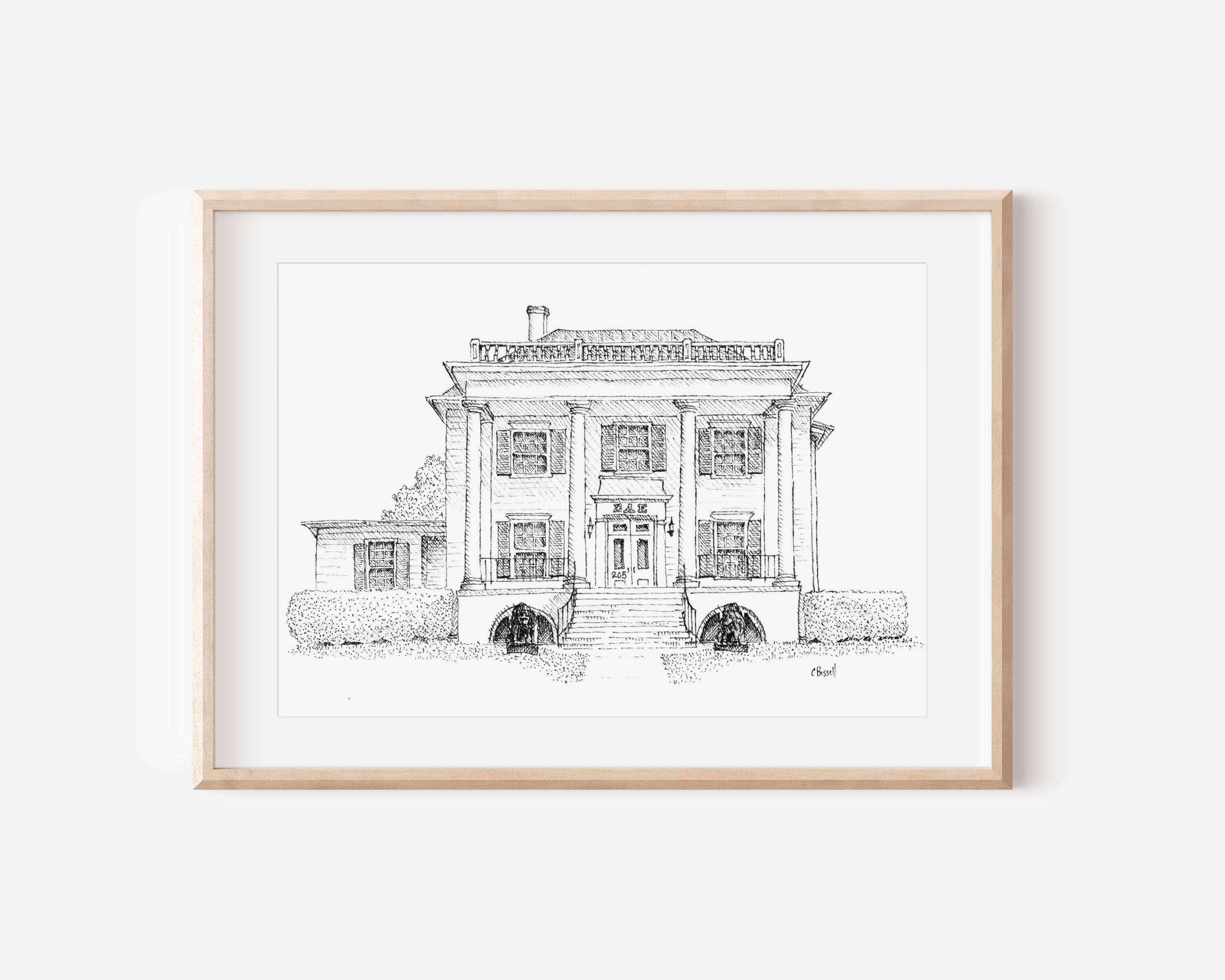 Washington and Lee University Fraternity Print