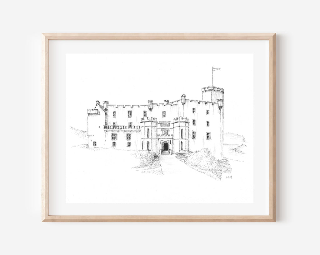 Custom Pen and Ink House Drawing: Hand-Drawn Home Portrait