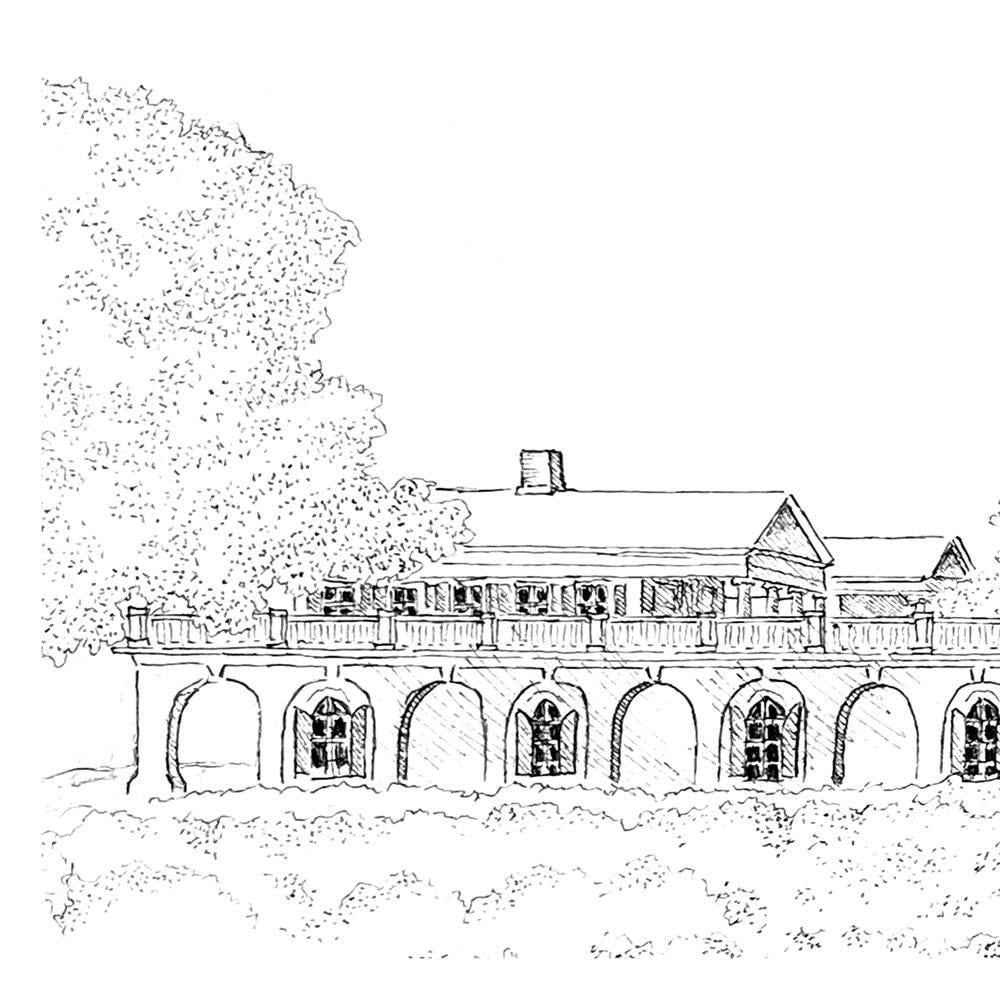 University of Virginia Rotunda Print: UVA Art in Watercolor or Pen and Ink