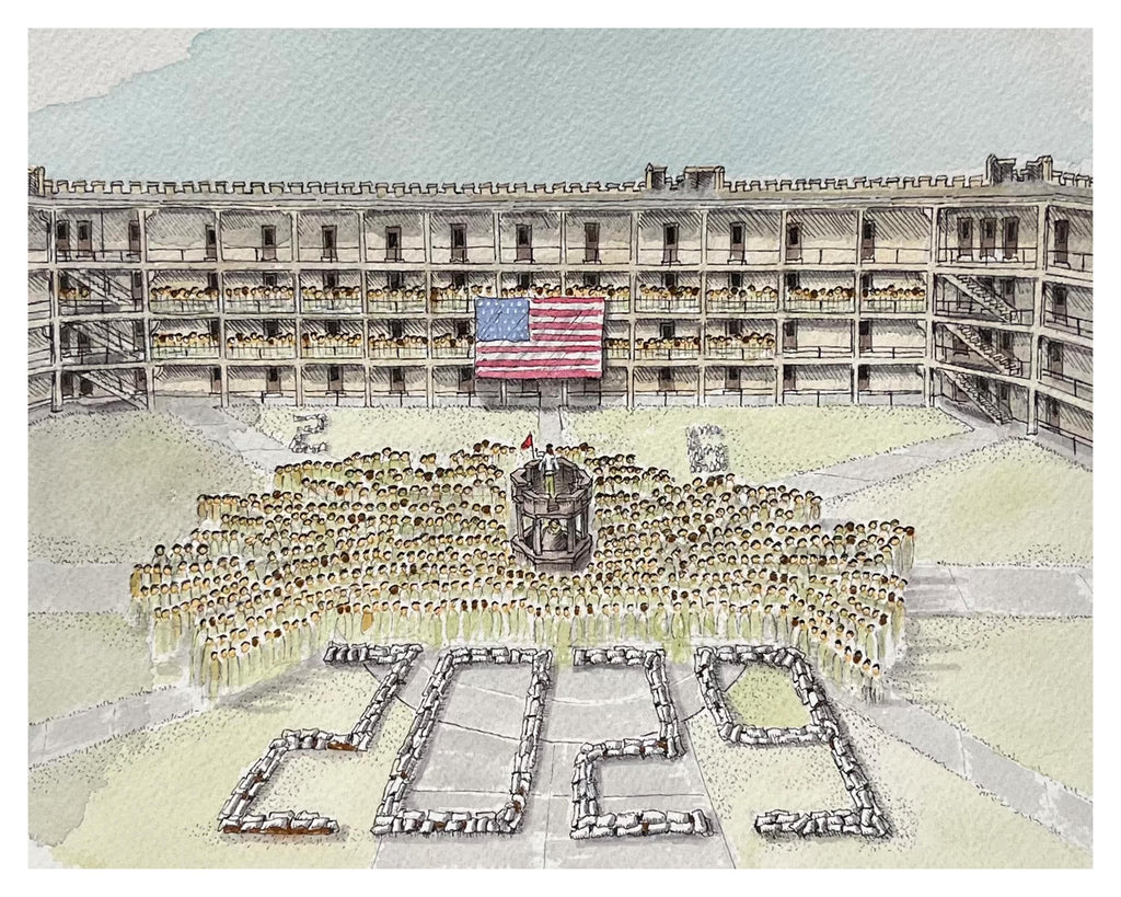 VMI Class of '29 Breakout Watercolor Art Print
