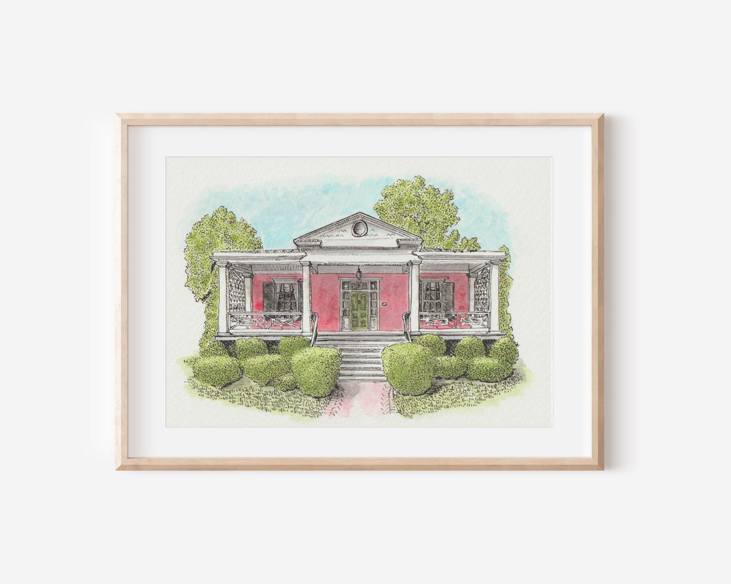 Custom Watercolor House Portrait: Hand-Painted Home Art