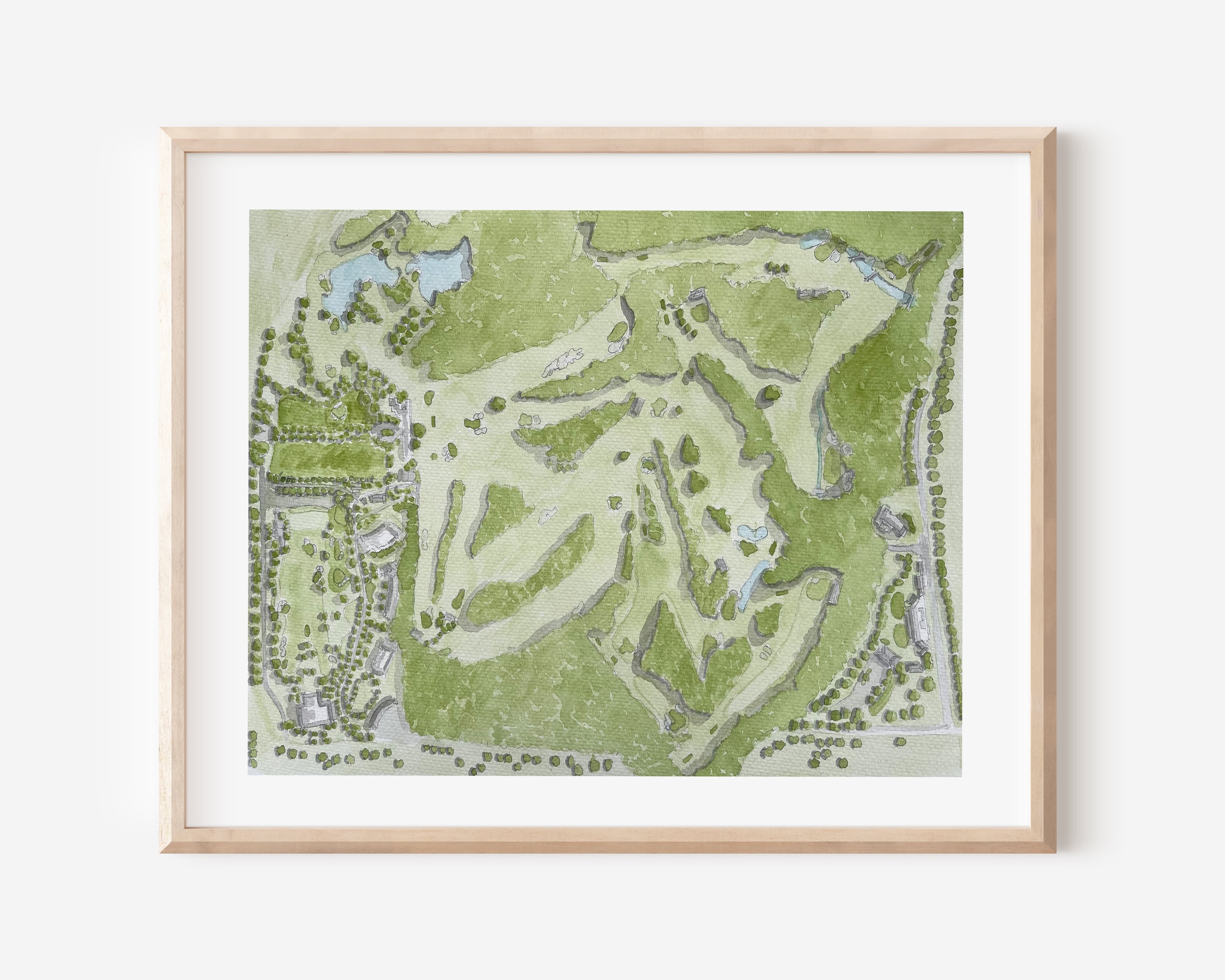 Augusta National Watercolor Print