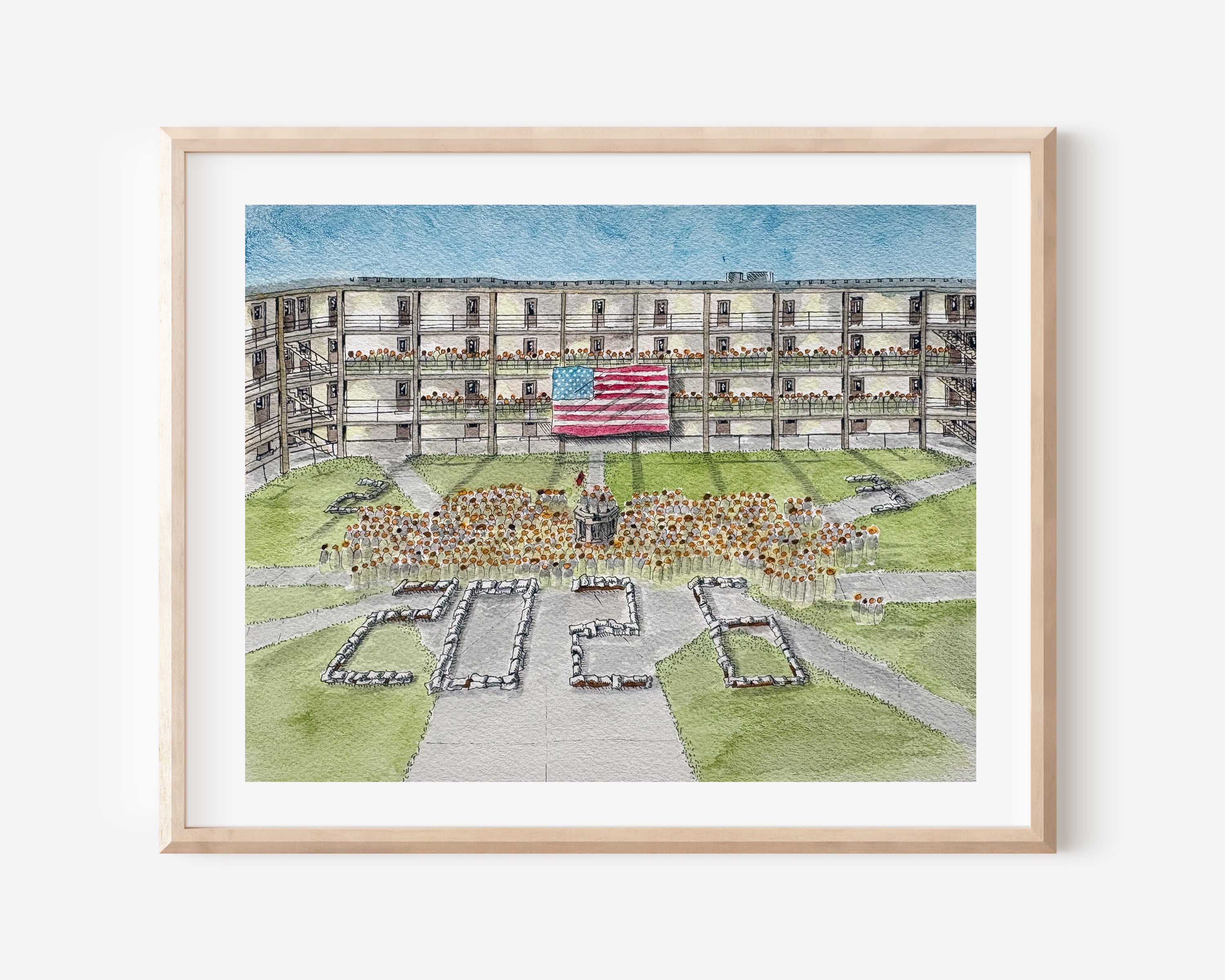 VMI Class of '26 Breakout Watercolor Art Print