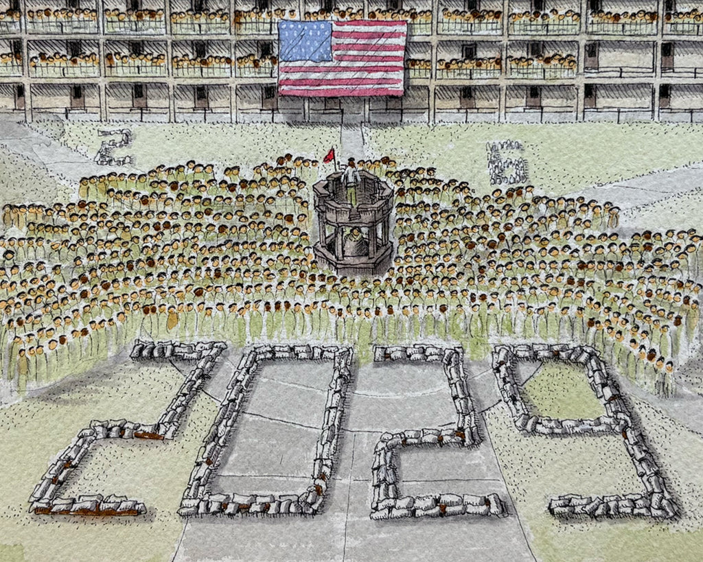 VMI Class of '29 Breakout: Original Watercolor Painting