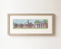 Washington and Lee University Colonnade Watercolor Art Print