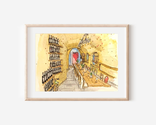 Custom First Date Drawing or Painting - Anniversary Pen and Ink or Watercolor - Mill Creek Art Co.