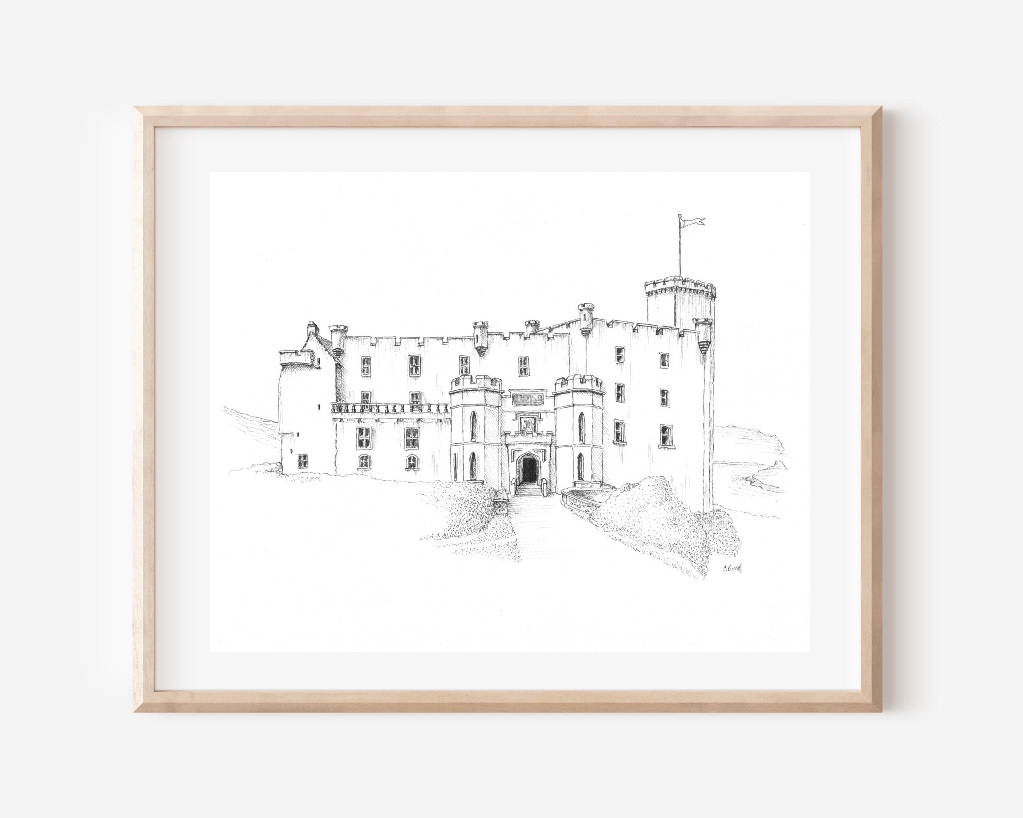 Custom Pen and Ink House Drawing: Hand - Drawn Home Portrait - Mill Creek Art Co.