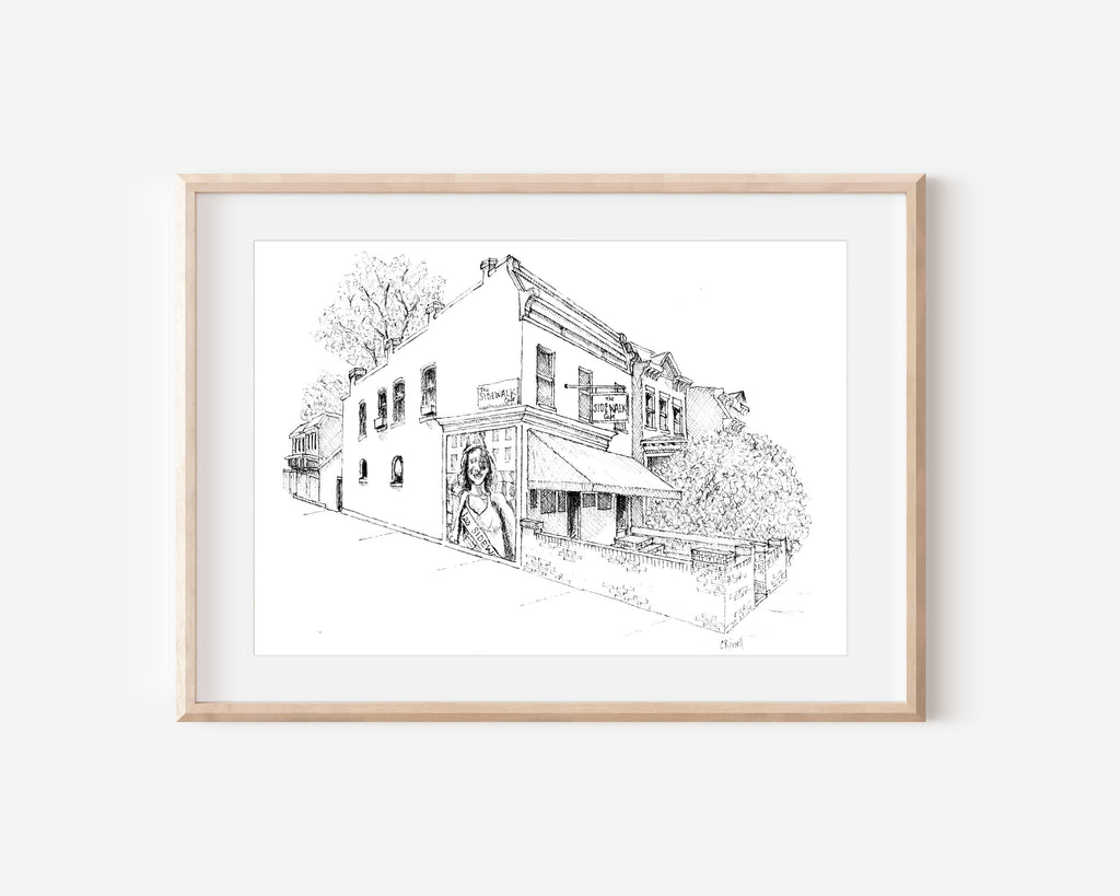 Custom First Date Drawing or Painting - Anniversary Pen and Ink or Watercolor