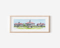 James Madison University Watercolor Print, JMU Wilson Hall